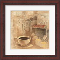 Framed 'Cafe de Paris I' border=