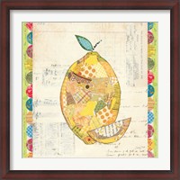Framed Fruit Collage II - Lemon