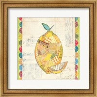 Framed Fruit Collage II - Lemon
