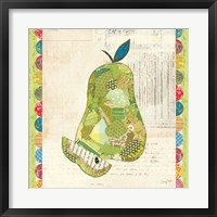 Framed Fruit Collage III - Pear -