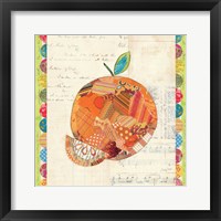 Framed Fruit Collage IV - Orange