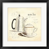 Framed 'Parisian Coffee I' border=