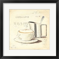 Framed 'Parisian Coffee IV' border=