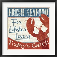 Framed Fresh Seafood I