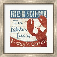 Framed Fresh Seafood I
