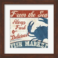 Framed Fresh Seafood IV