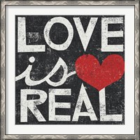 Framed Love Is Real Grunge Square