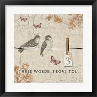 Framed 'Words that Count III' border=