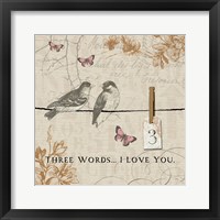 Framed 'Words that Count III' border=