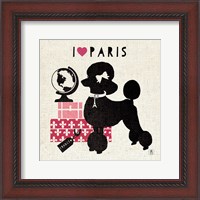 Framed Paris Pooch