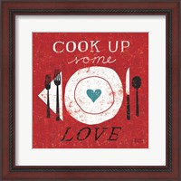 Framed 'Cook Up Love' border=