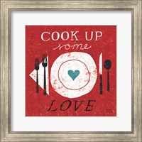 Framed 'Cook Up Love' border=