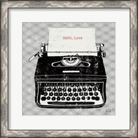 Framed Vintage Analog Typewriter