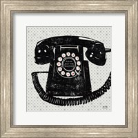 Framed Vintage Analog Phone