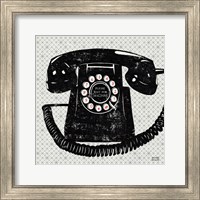 Framed Vintage Analog Phone
