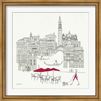 Framed World Cafel IV - Venice Red