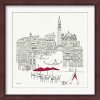 Framed World Cafel IV - Venice Red