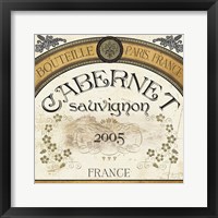 Framed Wine Labels I