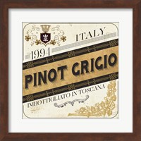 Framed Wine Labels IV