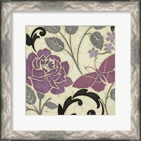 Framed Perfect Petals I Lavender