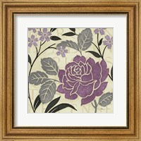 Framed Perfect Petals II Lavender