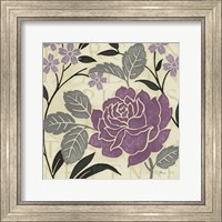 Framed Perfect Petals II Lavender