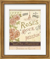Framed French Seed Packet I