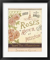 French Seed Packet I Framed Print