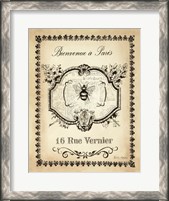 Framed Paris Bees I