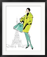 Framed Colorful Fashion II - Paris