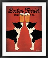 Framed Boston Terrier Brewing Co.