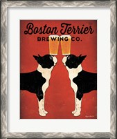 Framed Boston Terrier Brewing Co.