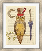 Framed Steampunk Owl I