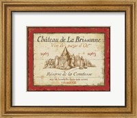 Framed French Wine Labels I