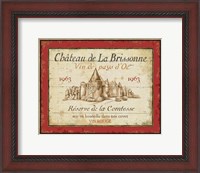 Framed French Wine Labels I