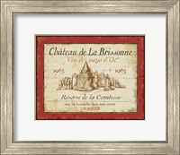 Framed French Wine Labels I