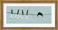 Framed Birds on a Wire - Love