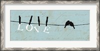 Framed Birds on a Wire - Love