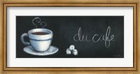 Framed Chalkboard Menu I - Cafe