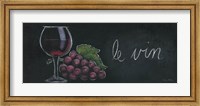 Framed Chalkboard Menu IV - Vin