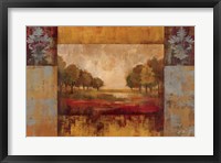 Framed Landscape in Gold