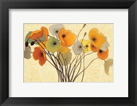 Framed Pumpkin Poppies I