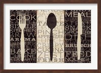 Framed Kitchen Words Trio