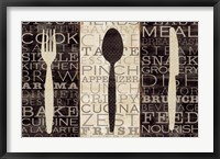 Framed Kitchen Words Trio