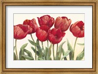 Framed Ruby Tulips