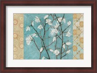 Framed Patterned Magnolia Branch