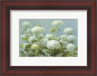 Framed White Hydrangea Garden