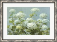 Framed White Hydrangea Garden