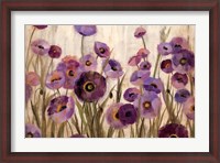 Framed Pink and Purple Flowers