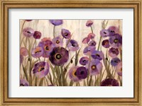 Framed Pink and Purple Flowers